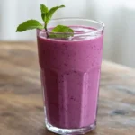 Purple Peel Recipe: A Nourishing Fat-Burning Superdrink 2 Purple Peel Recipe in glass with mint – fat-burning smoothie