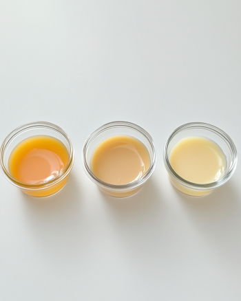 Three gelatin bloom strengths compared: soft 150 bloom, medium 200 bloom, firm 250 bloom