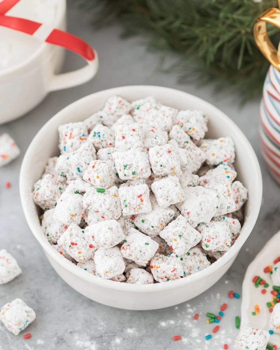 Delicious Holiday Puppy Chow for festive gatherings.