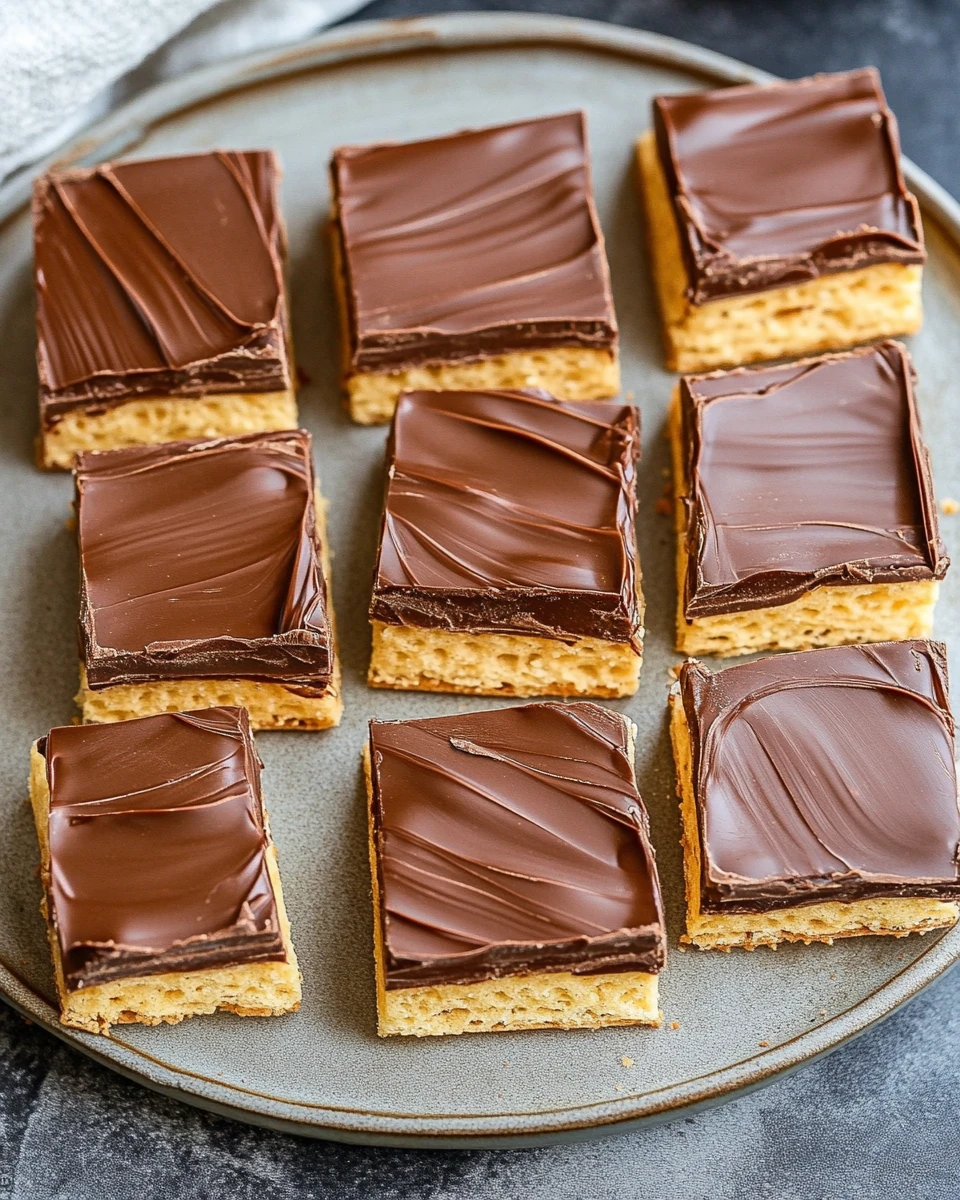A festive saltine crackers candy topped with chocolate, perfect for the holiday season.