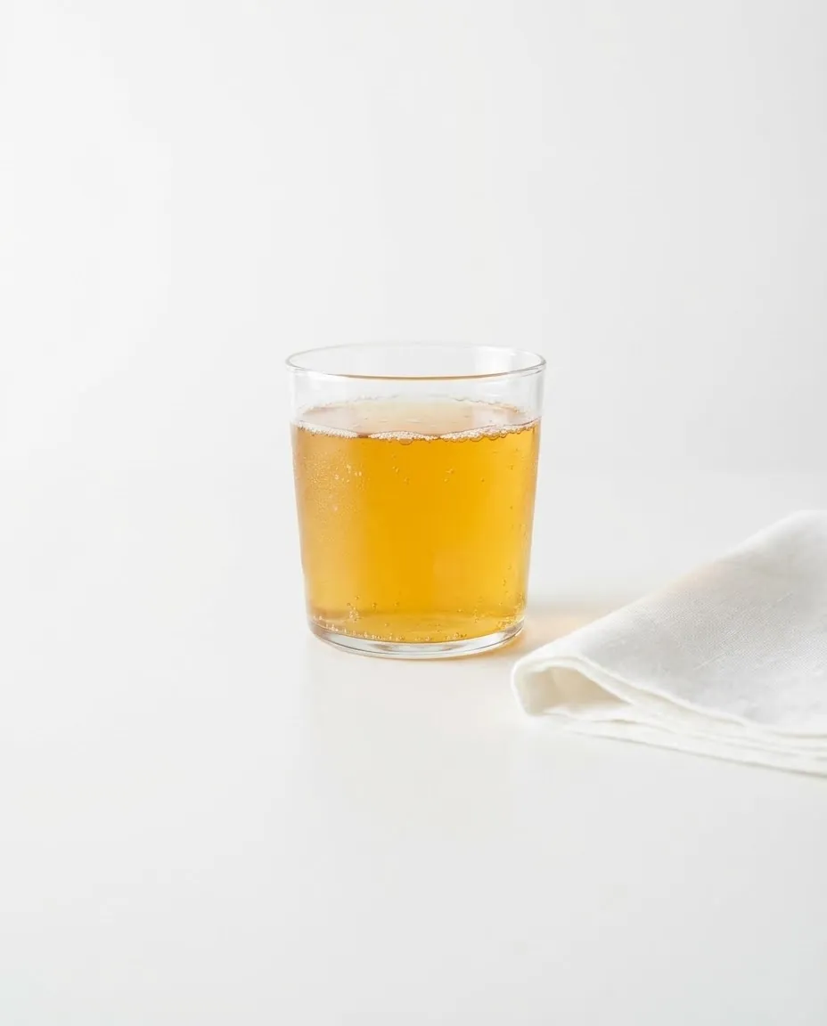 Single glass of kombucha hinting at how often to drink kombucha without side effects