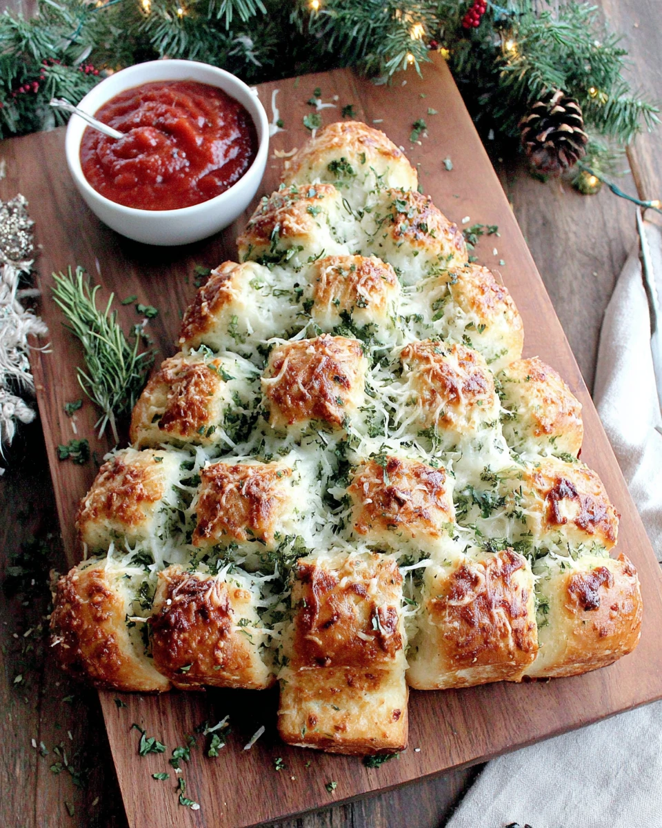 Festive Christmas Tree Bread for the Holidays Delicious Christmas Tree Bread perfect for holiday celebrations.
