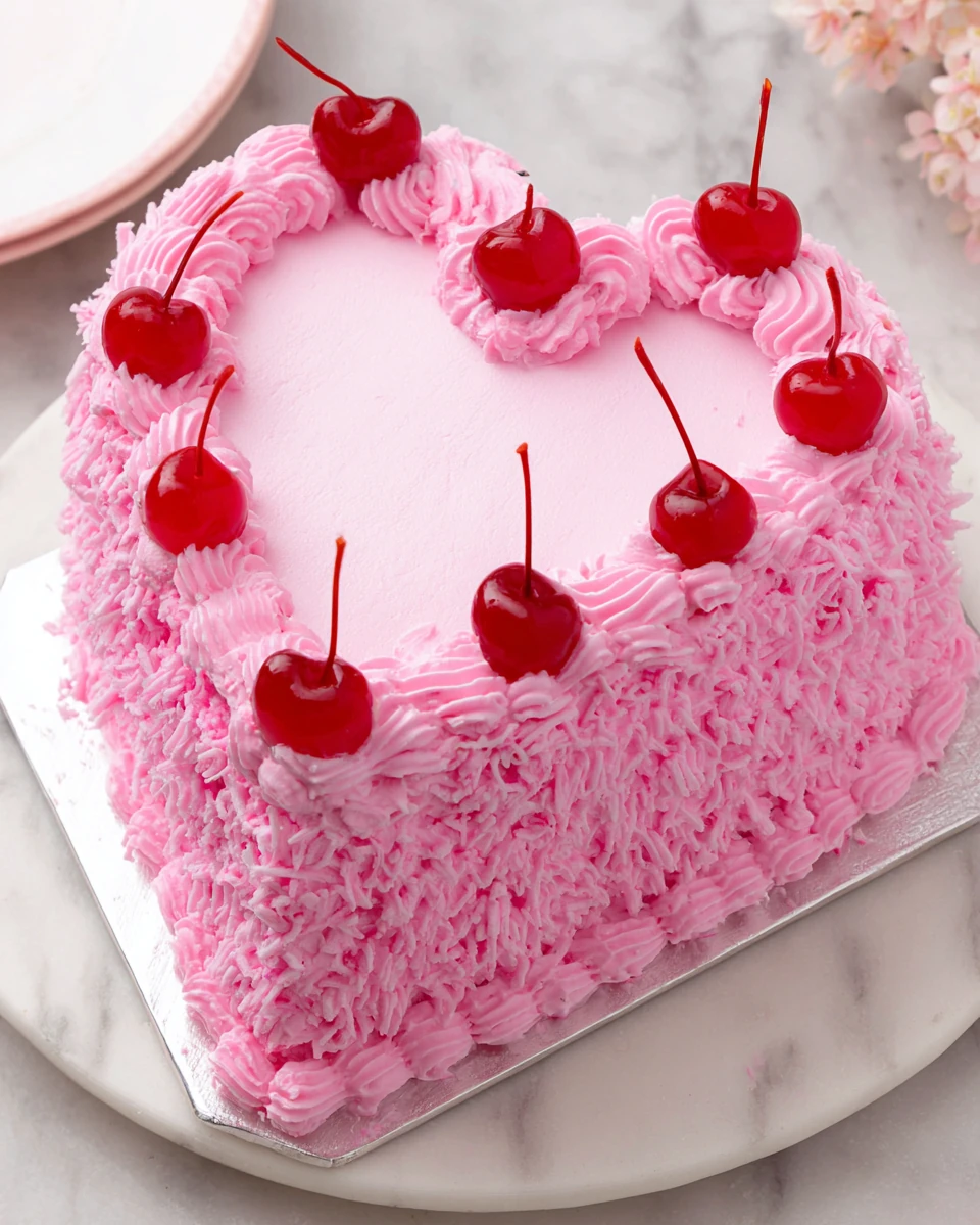Delicious heart cake perfect for celebrations, bringing joy to any occasion.