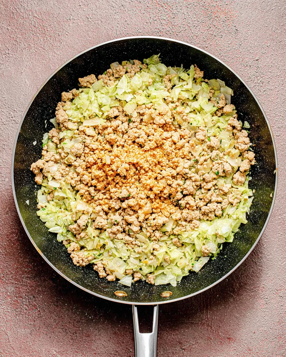 Delicious turkey stir-fry with ground turkey and vegetables.