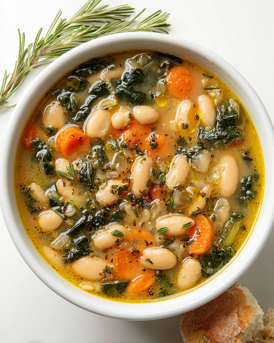 Flavorful Tuscan White Bean Soup Recipe Tuscan white bean soup bursting with flavor and nutrition.