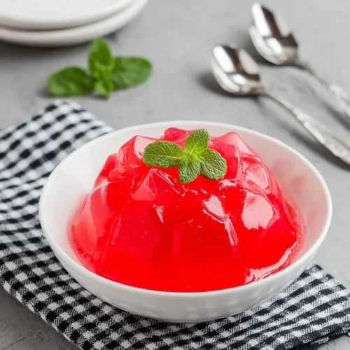 3-Ingredient Keto Jello dessert in a bowl.