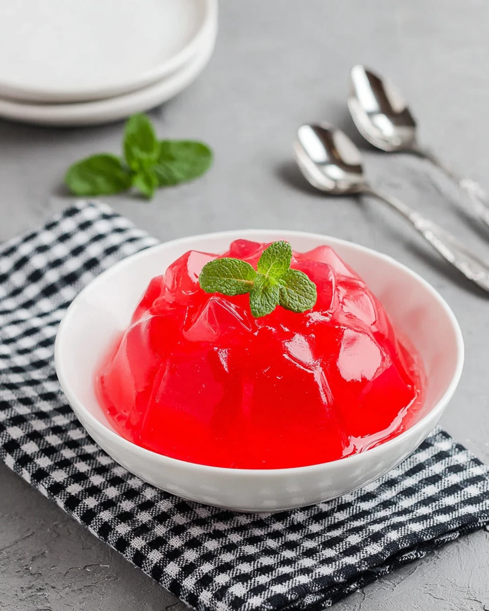 3-Ingredient Keto Jello dessert in a bowl.