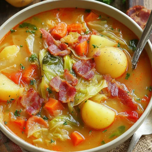 Delicious cabbage soup recipe perfect for family meals.