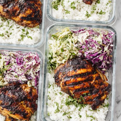 Delicious chicken meal prep for easy weeknight dinners.