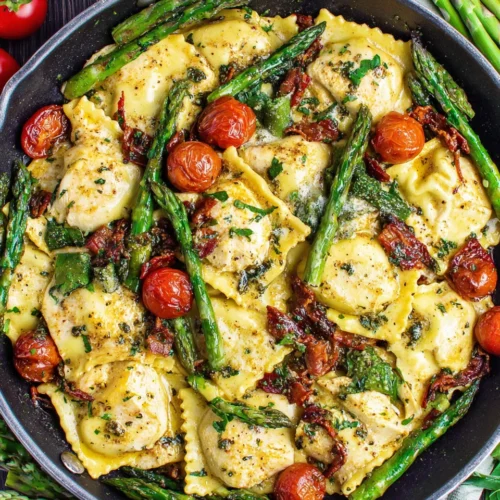 Quick and easy chicken ravioli recipe for busy weeknights.