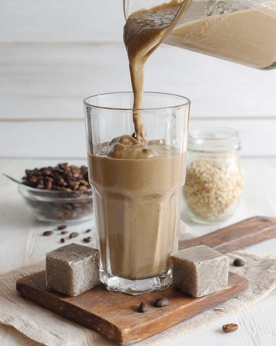 Delicious chocolate protein smoothie for a healthy treat.