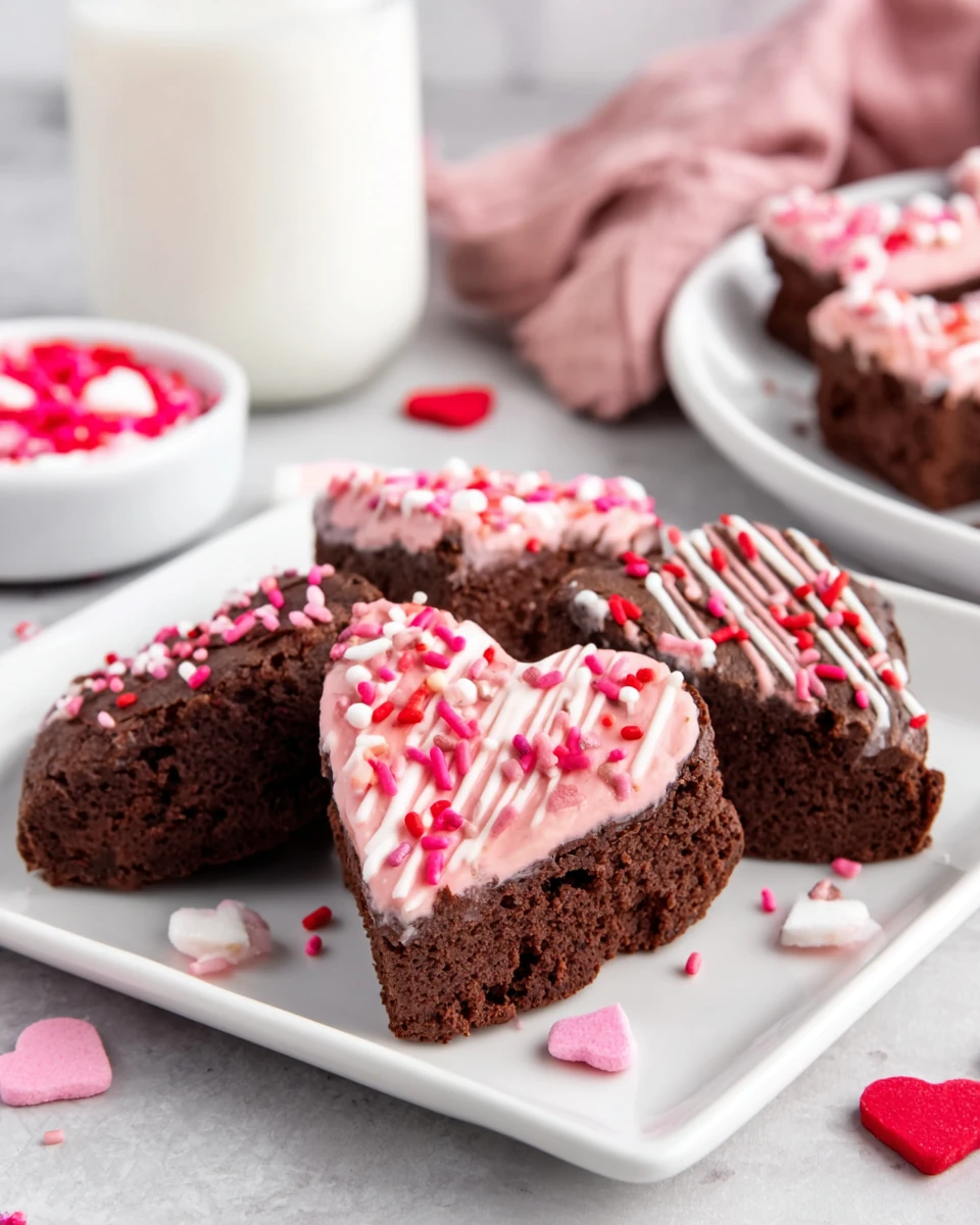 Heart Shaped Brownies Recipe Delicious heart shaped brownies perfect for any occasion.