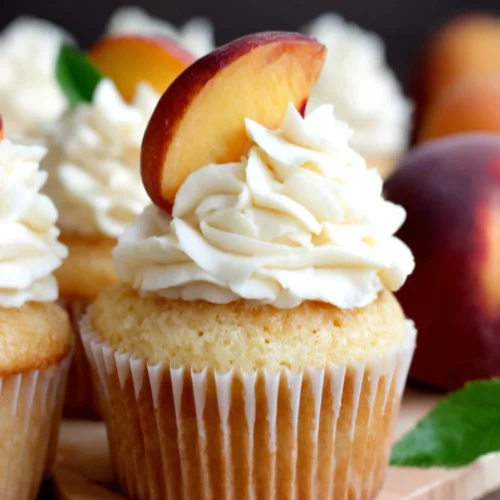 Delicious honey peach cupcakes perfect for any occasion