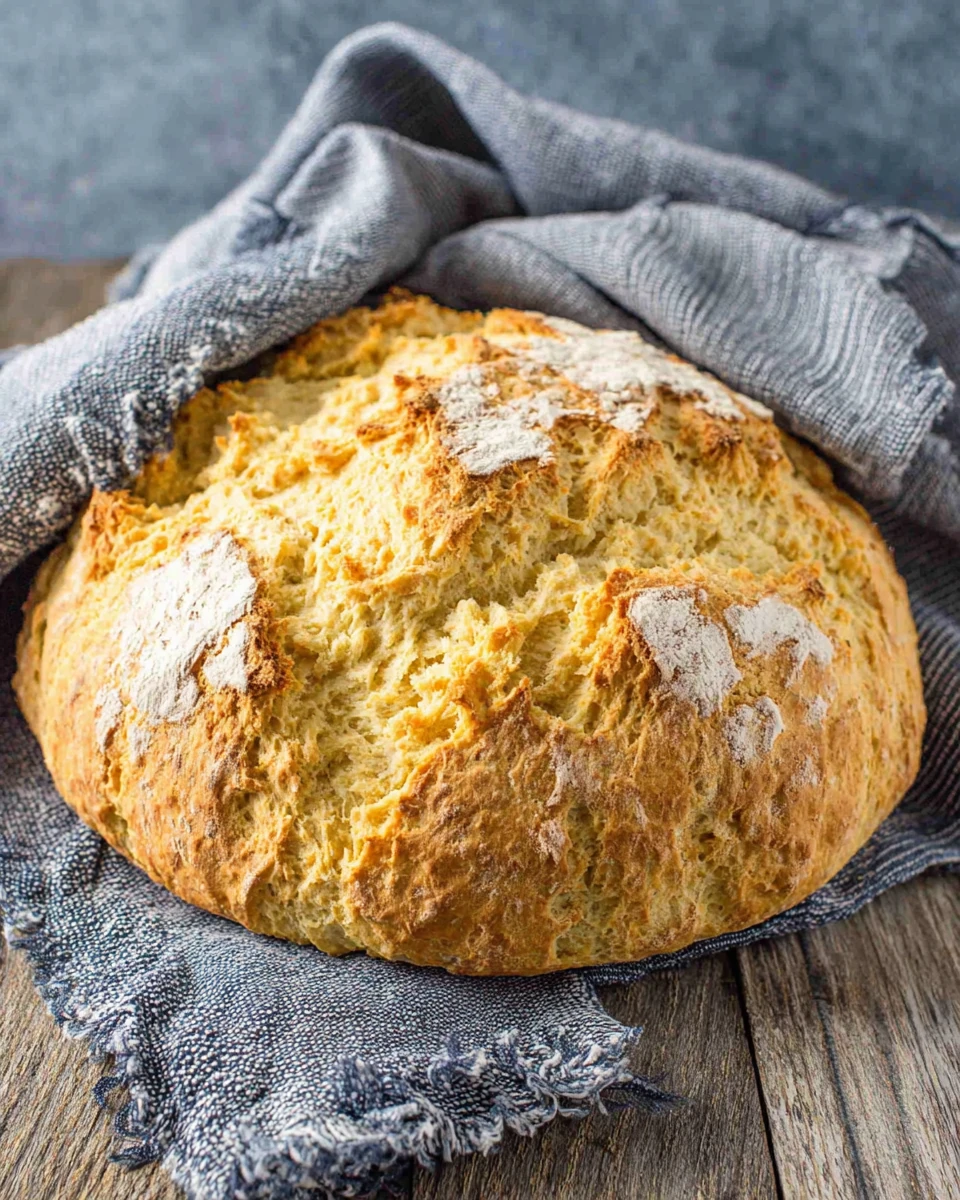 Homemade Irish Soda Bread Recipe Delicious Irish soda bread with a crispy crust and soft inside.