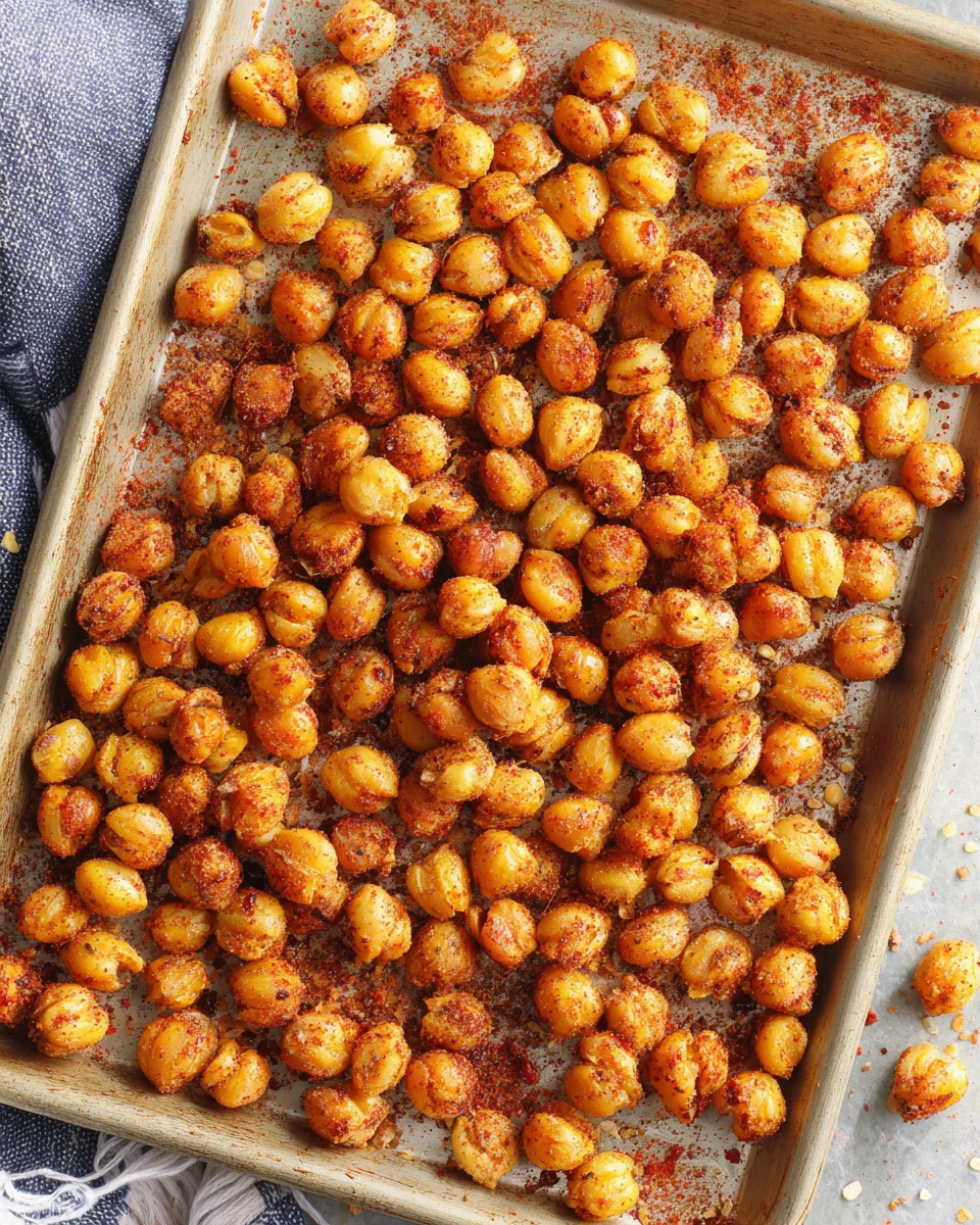 Smoky Roasted Chickpeas for Quinoa Bowl Smoky roasted chickpeas for a quinoa bowl recipe.