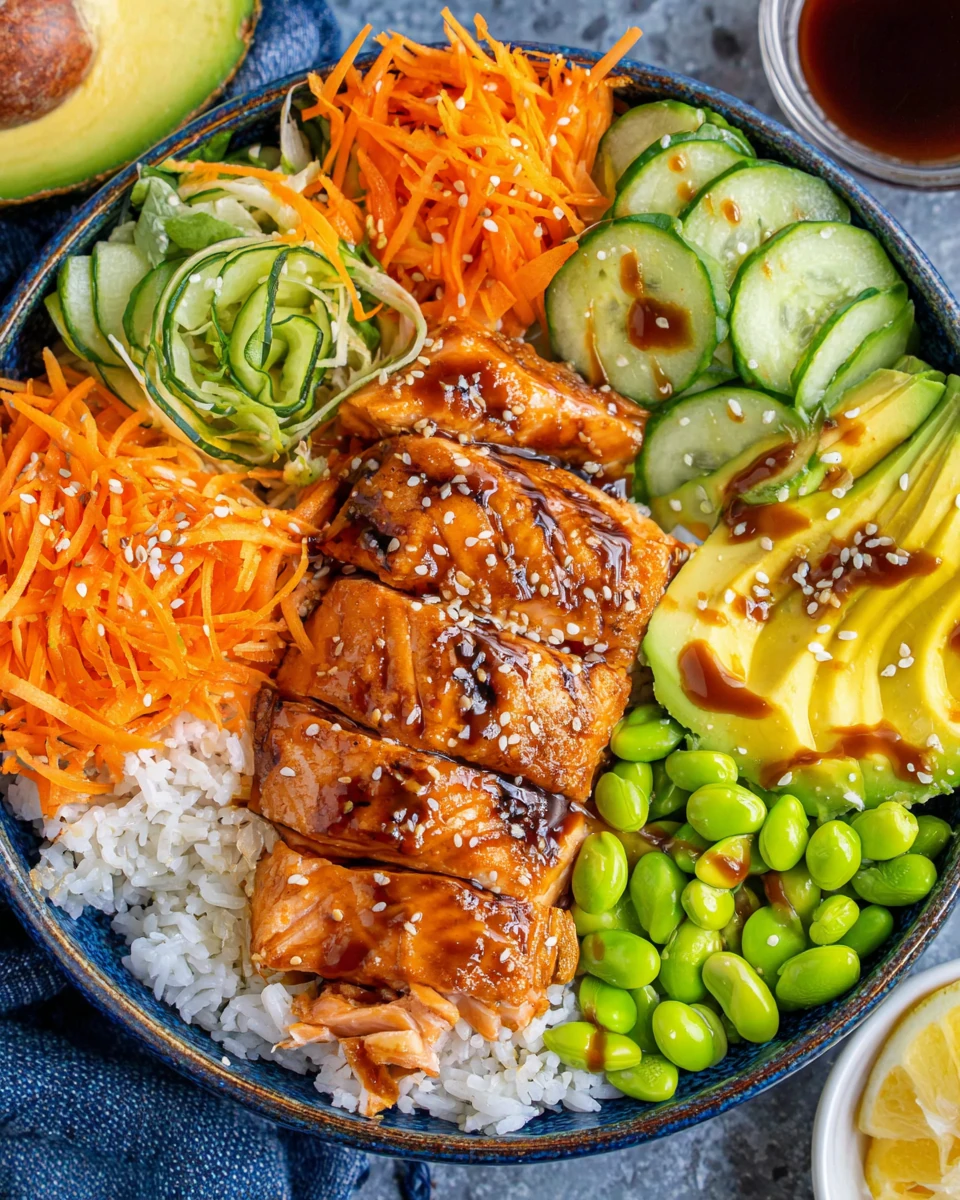 Healthy Salmon Bowls Recipe Delicious salmon bowls packed with greens and grains