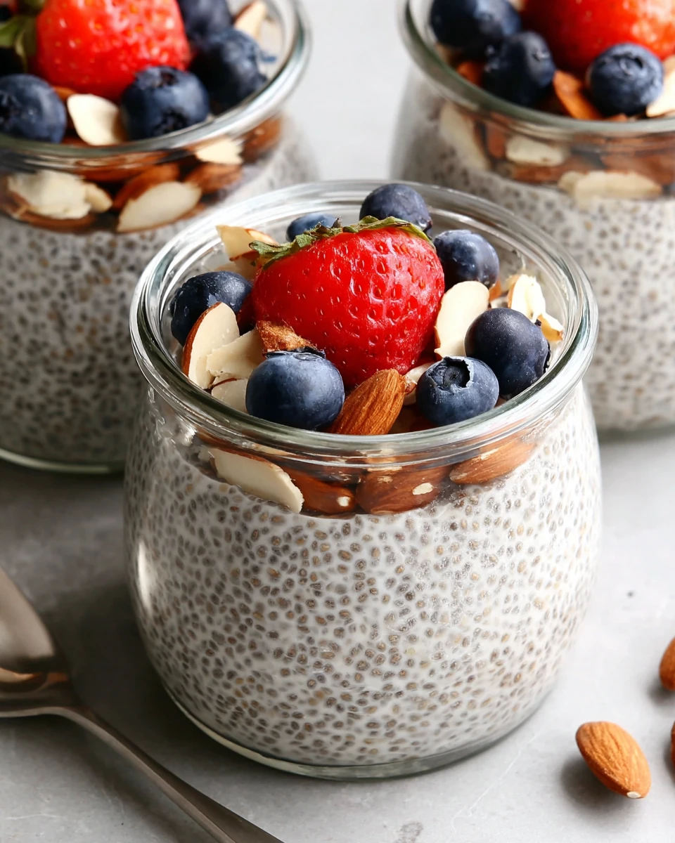 Delicious Whole30 Chia Pudding Recipe Whole30 chia pudding topped with berries and almonds