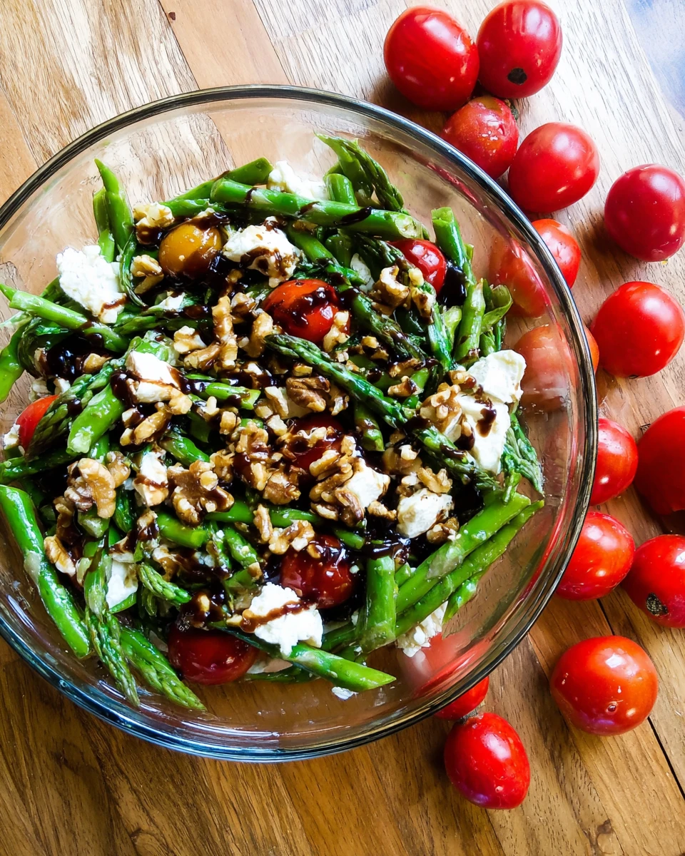 Asparagus Tomato Feta Salad: Fresh and Vibrant Delight