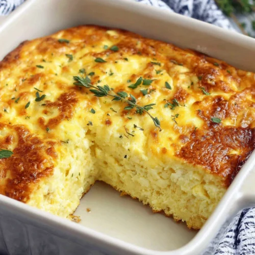 Cheese and Egg Casserole: A Delightfully Easy Meal 1 Cheese and egg casserole baked to perfection.