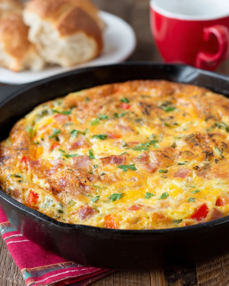 Delicious Christmas Bacon Egg Cheese Bake for the Holidays