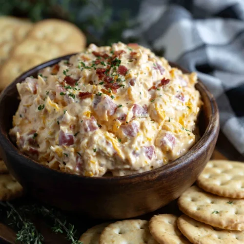 Creamy Homemade Pimento Cheese: A Delightful Treat 1 Creamy homemade pimento cheese spread for snacks.