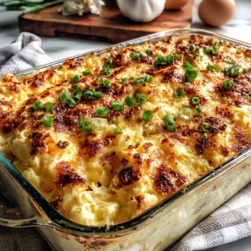 Deviled Egg Casserole: A Deliciously Easy Family Favorite 1 Deviled egg casserole - a cheesy delight for brunch or dinner.