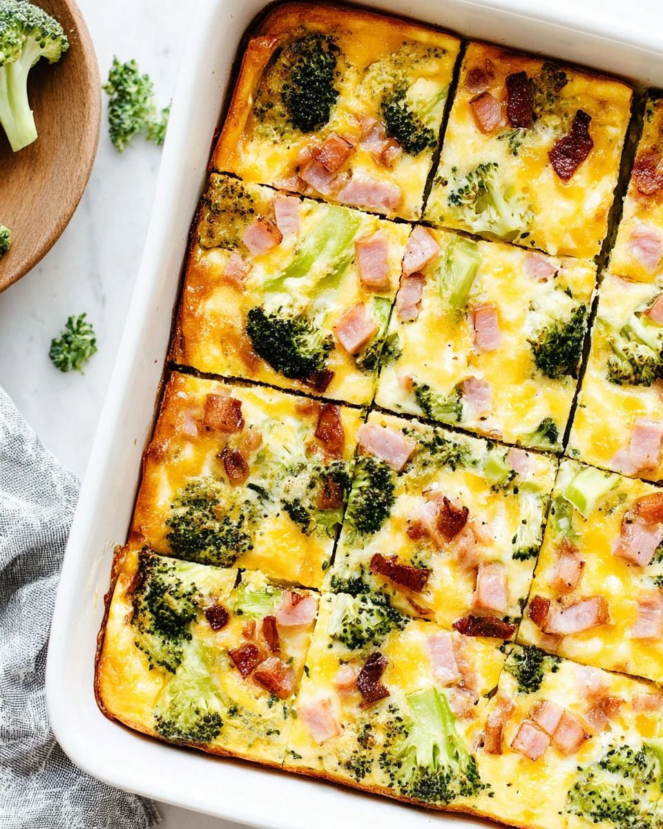 Ham and Broccoli Breakfast Casserole: A Deliciously Easy Meal
