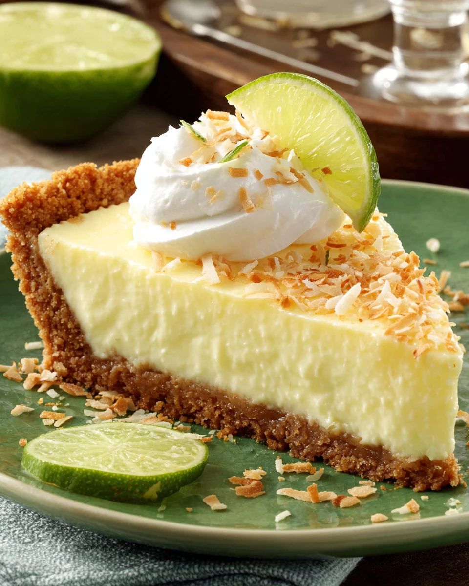 Key Lime Pie with Coconut: A Tropical Delight