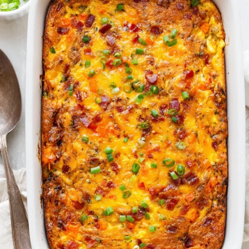 Sweet Potato Bacon Egg Breakfast Casserole: A Hearty Delight 1 Savory sweet potato bacon egg breakfast casserole dish