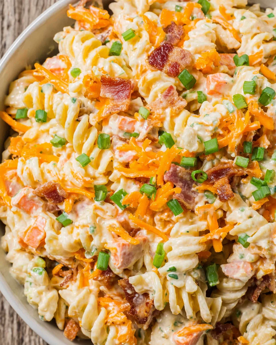 Cheddar Bacon Ranch Pasta Salad: A Delightful Treat