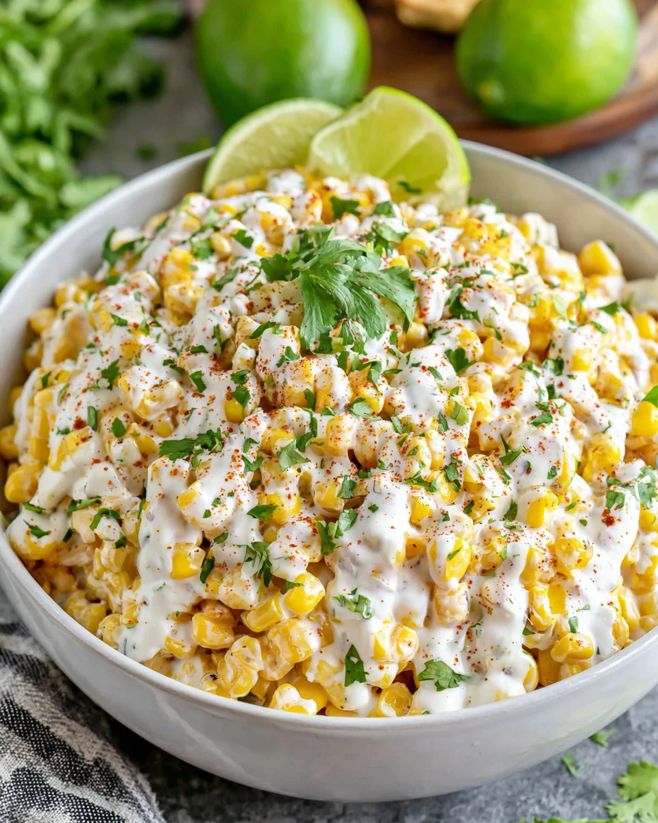 Delicious Mexican Street Corn Salad for Cinco de Mayo Mexican Street Corn Salad perfect for cinco de mayo side dishes.