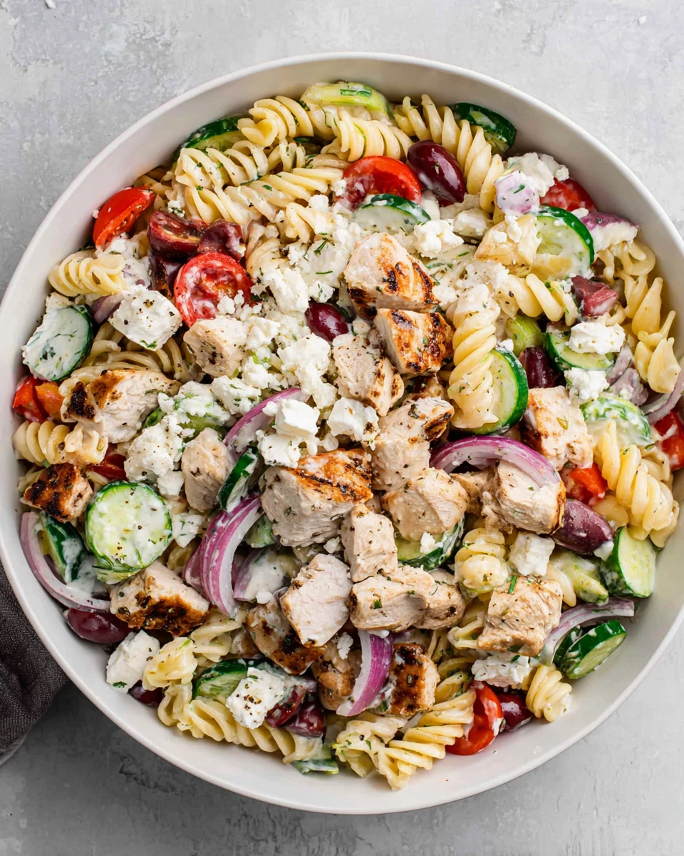 Greek Chicken Pasta Salad: A Refreshingly Easy Delight