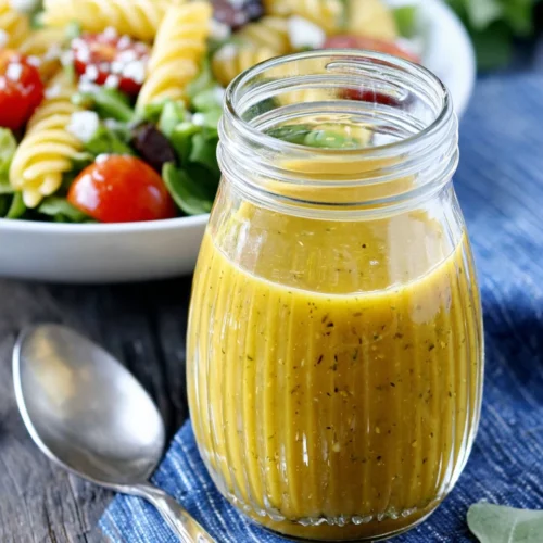 Delicious Greek pasta salad with vibrant ingredients