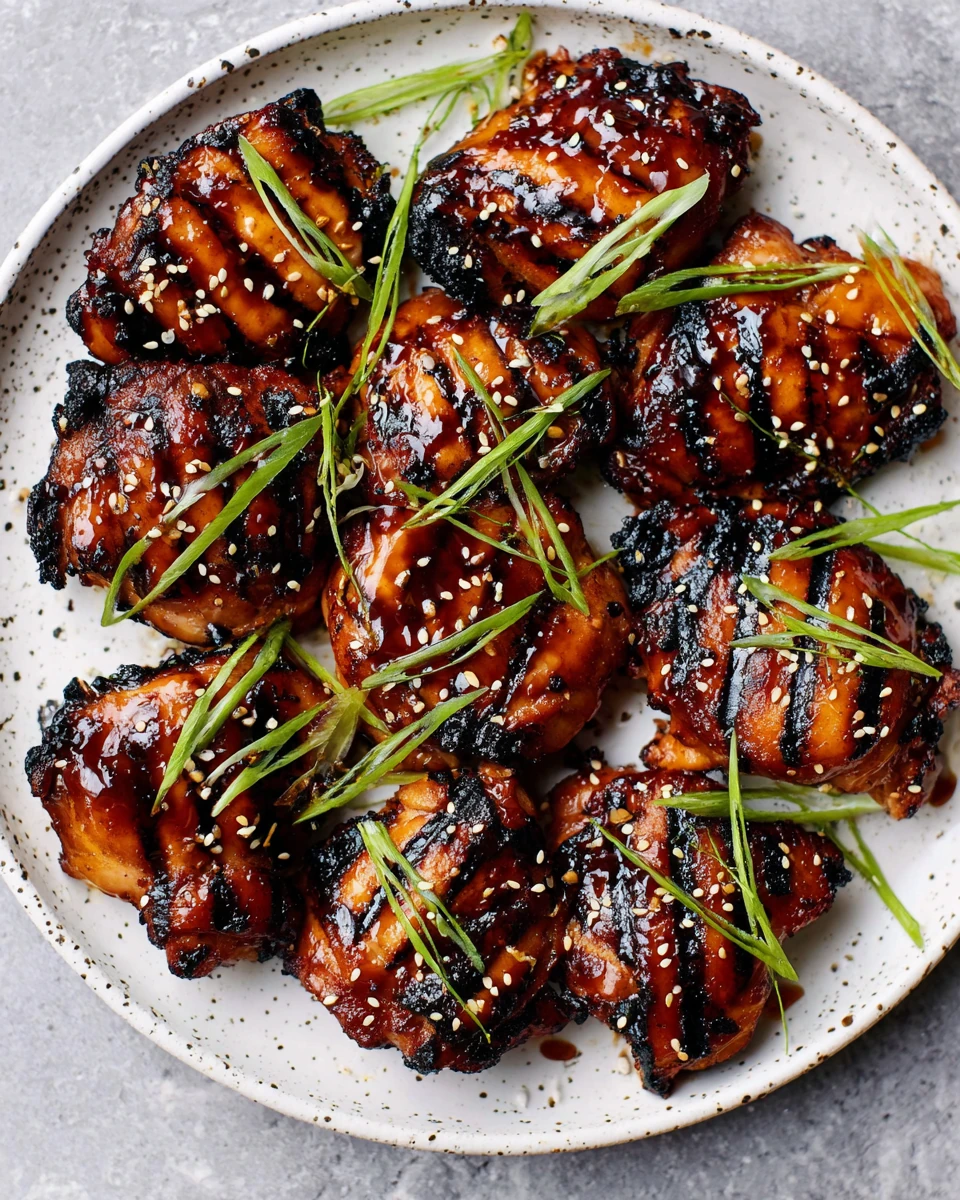 Homemade Teriyaki Sauce Grilled Chicken Grilled chicken with homemade teriyaki sauce, green onions, and sesame seeds
