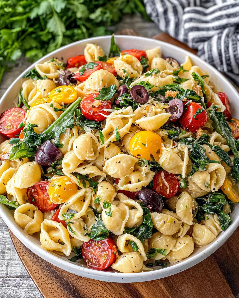 Olive Garden Pasta Salad Recipe Delicious Olive Garden pasta salad packed with fresh ingredients.