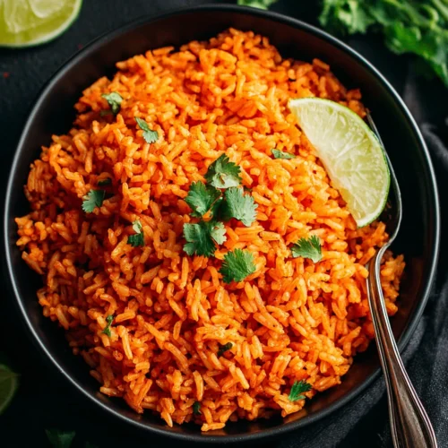 Easy Rice Cooker Mexican Rice Recipe for Delicious Meals 1 Delicious rice cooker Mexican rice ready to serve.