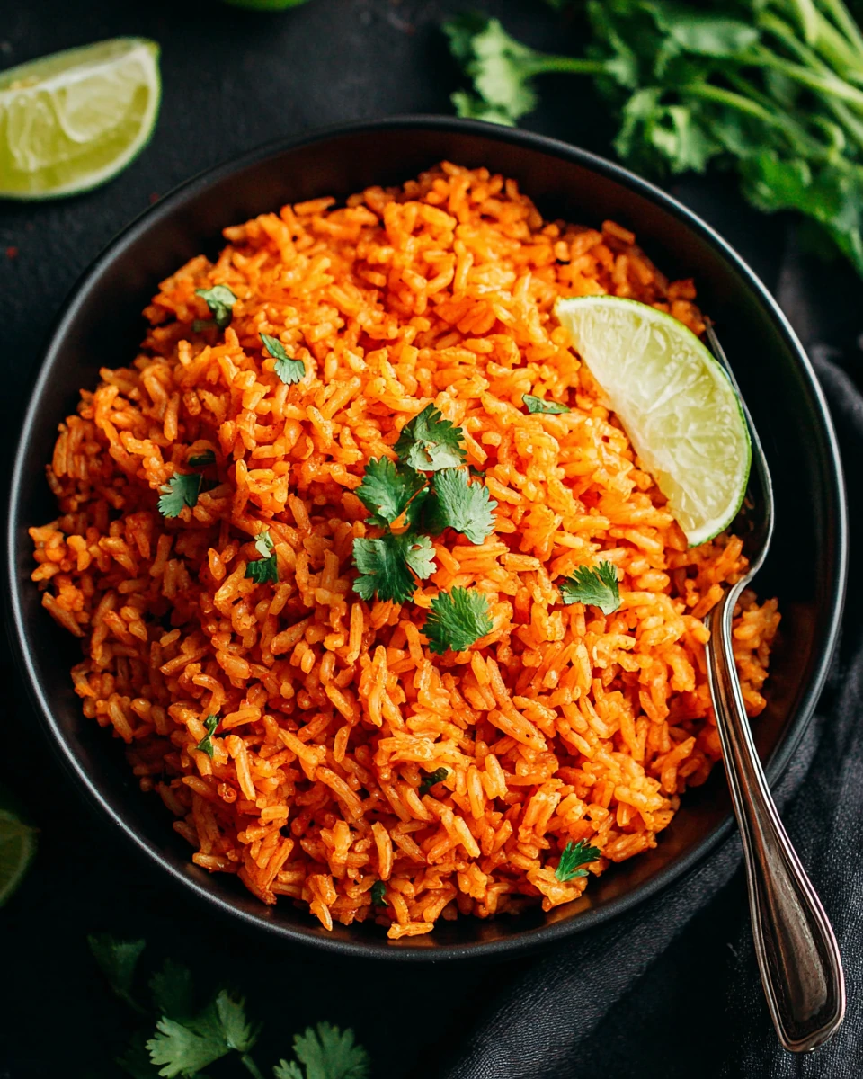 Easy Rice Cooker Mexican Rice Recipe Delicious rice cooker Mexican rice ready to serve.