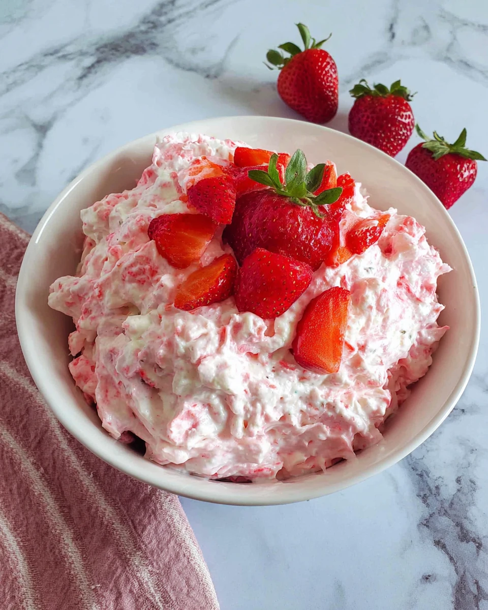 Delicious Strawberry Fluff Salad: A Quick Delight