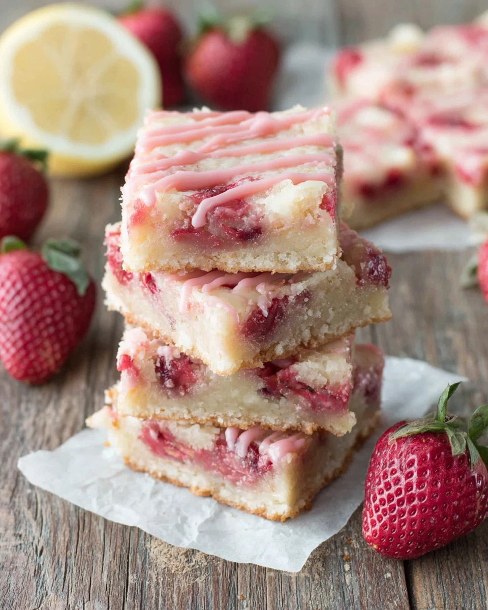 Strawberry Lemon Bars: A Delightfully Tangy Treat