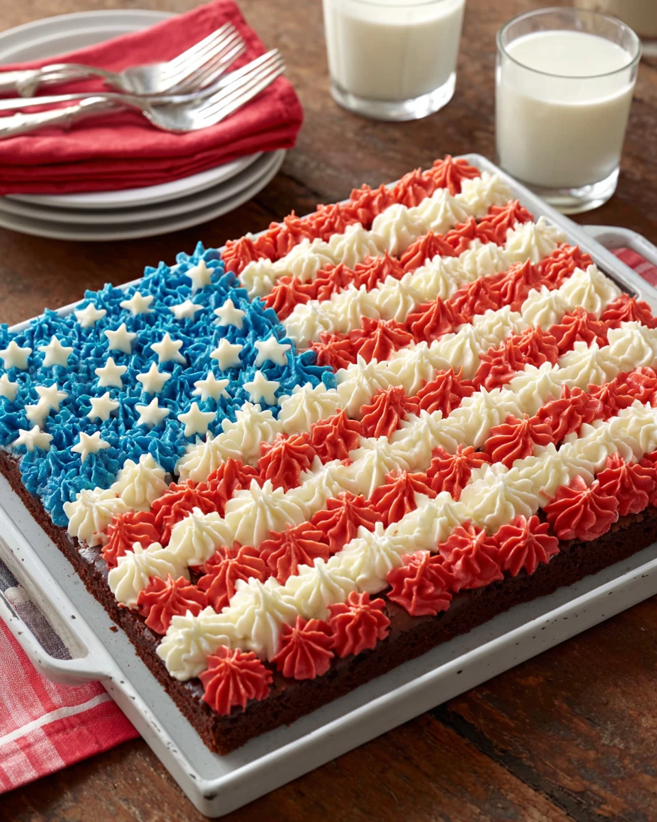 4th of July Brownies: A Patriotic Delight