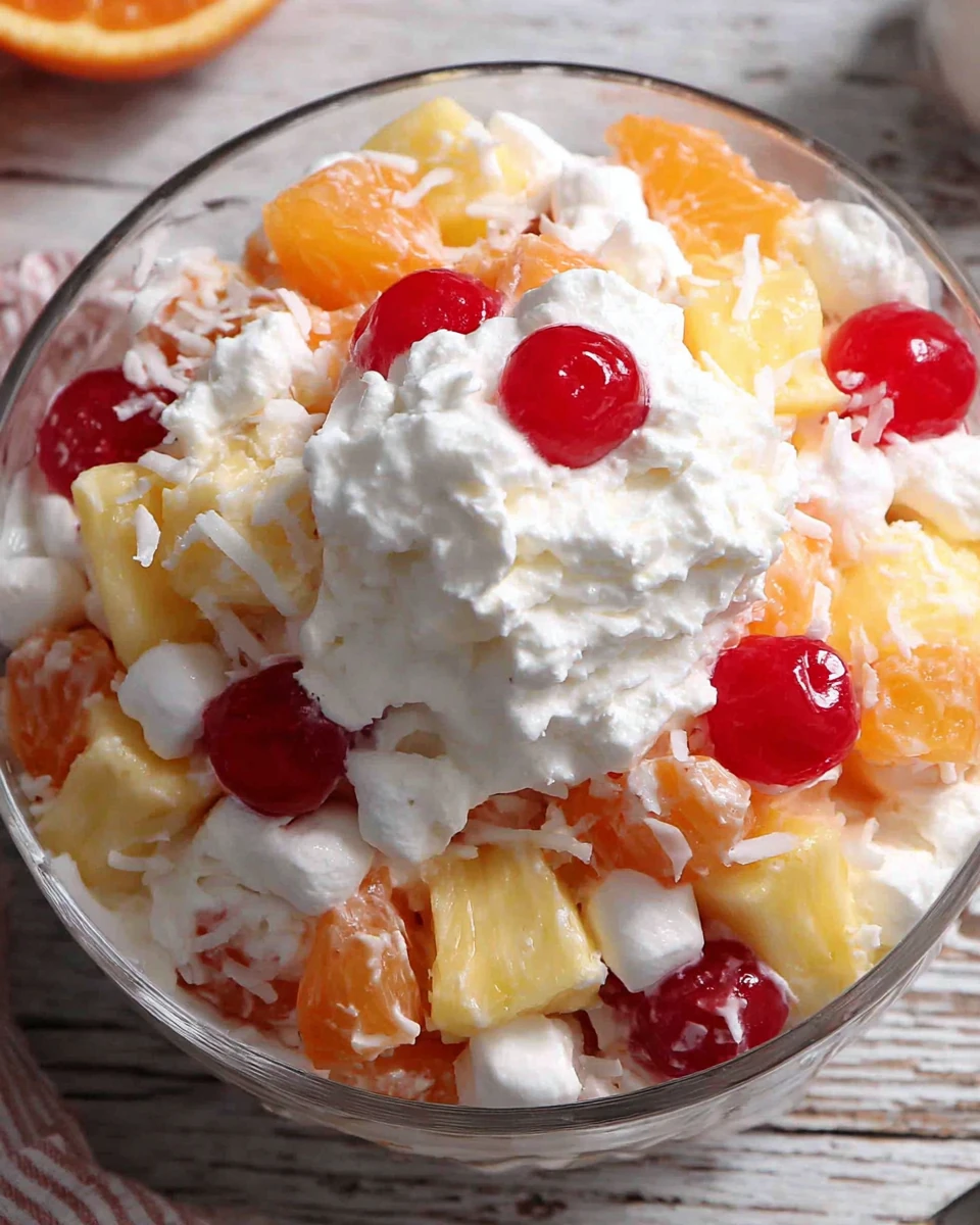Delicious Ambrosia Salad with Cool Whip: A Sweet Treat