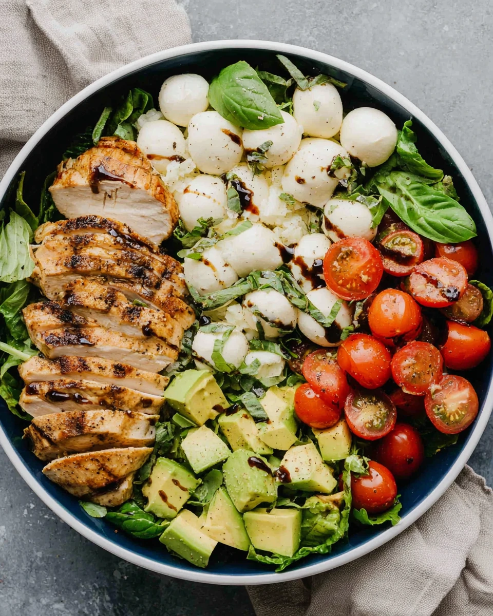 Balsamic Chicken Avocado Caprese Salad: A Delightful Meal