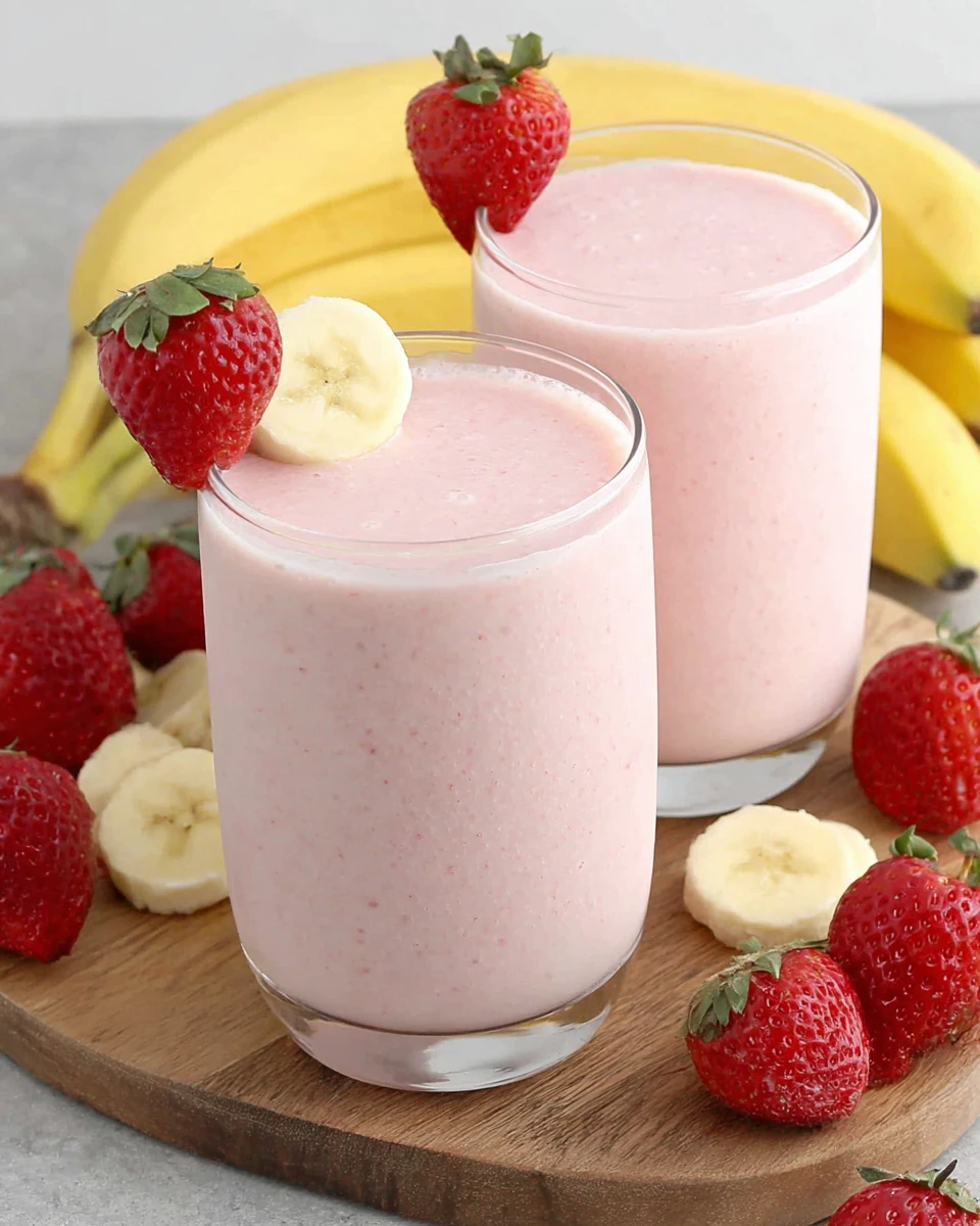 Creamy Strawberry Banana Smoothie: A Delightful Treat