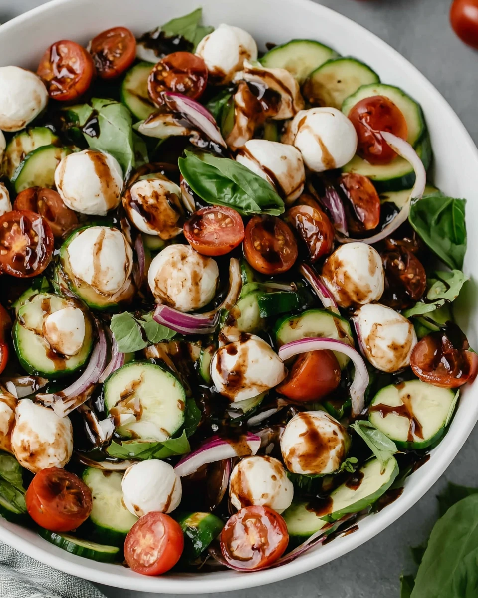 Cucumber Caprese Salad: A Refreshing Delight