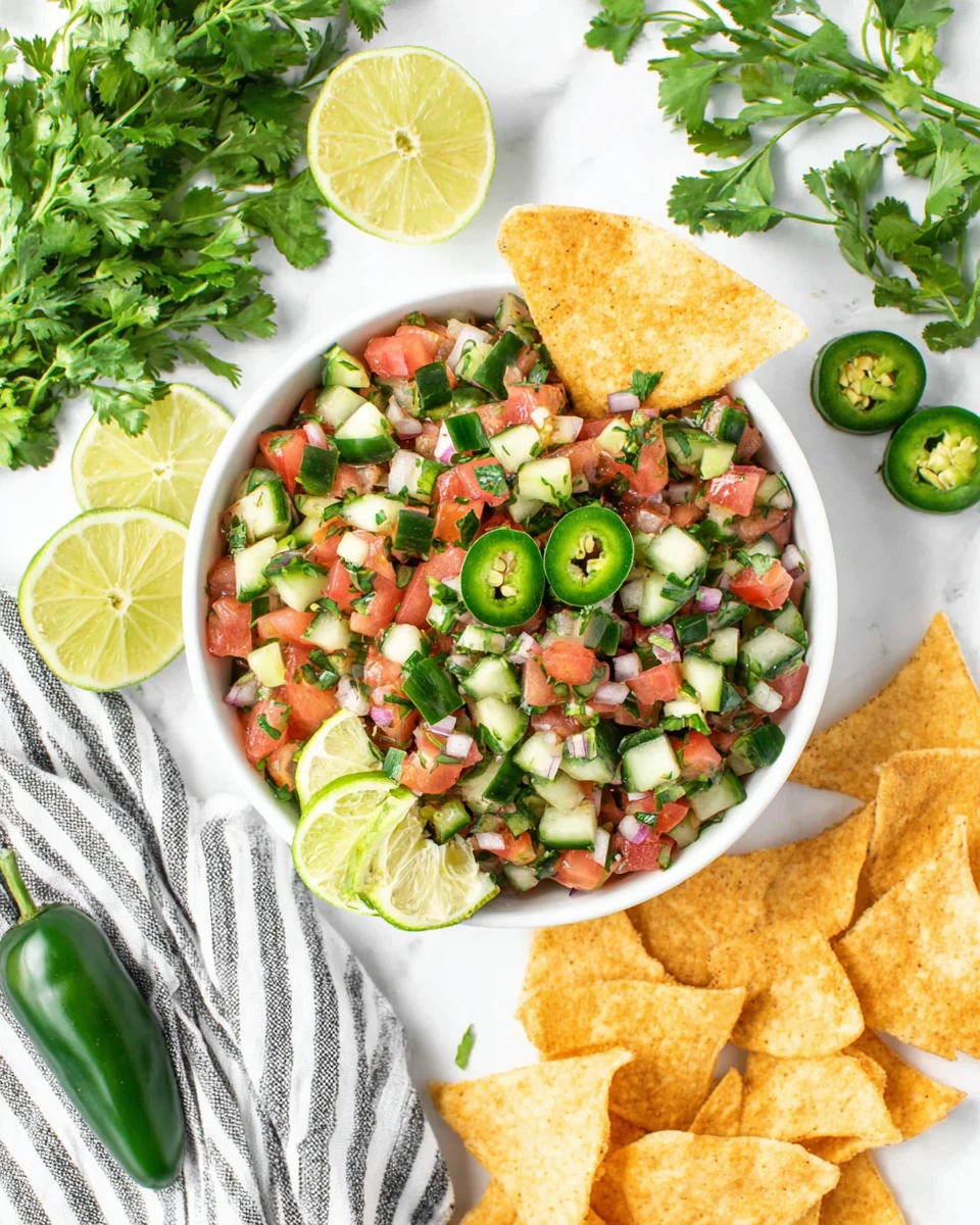 Cucumber Pico de Gallo: A Refreshing Delight