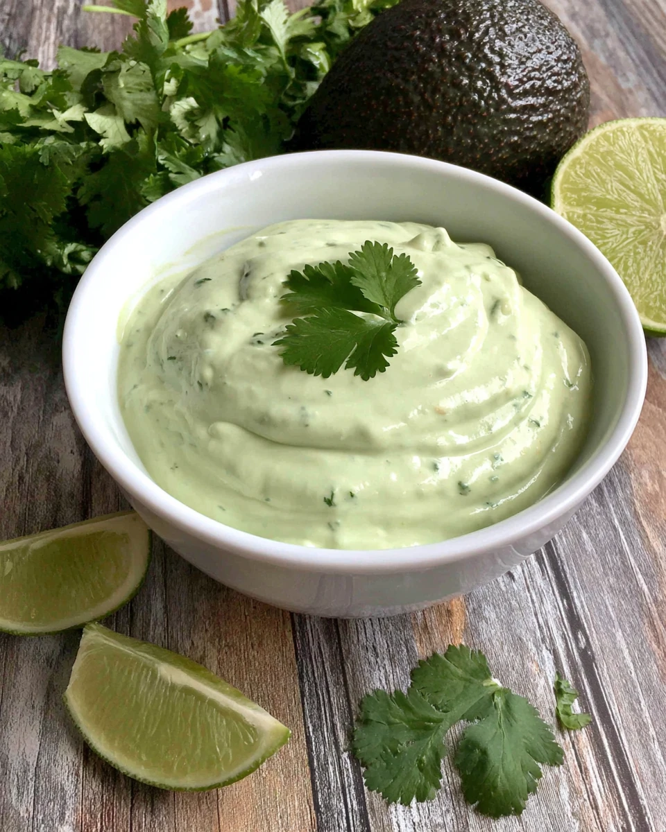 Fresh Avocado Cream Sauce: A Creamy Delight