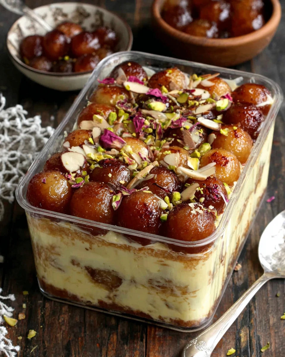 Gulab Jamun Rabdi Box Cake: A Delightfully Indulgent Treat