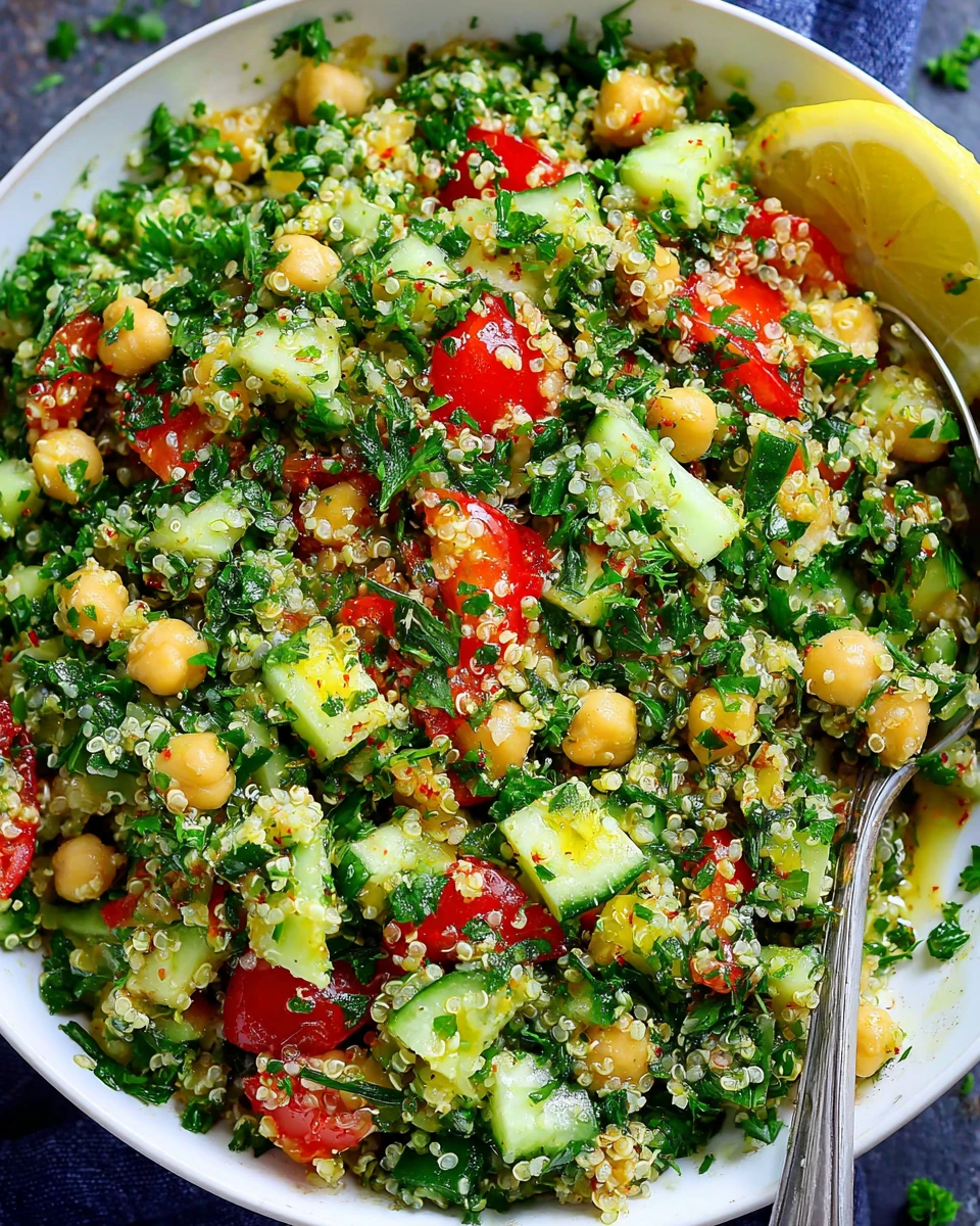 Quinoa Chickpea Tabbouleh Salad: A Refreshing and Healthy Delight