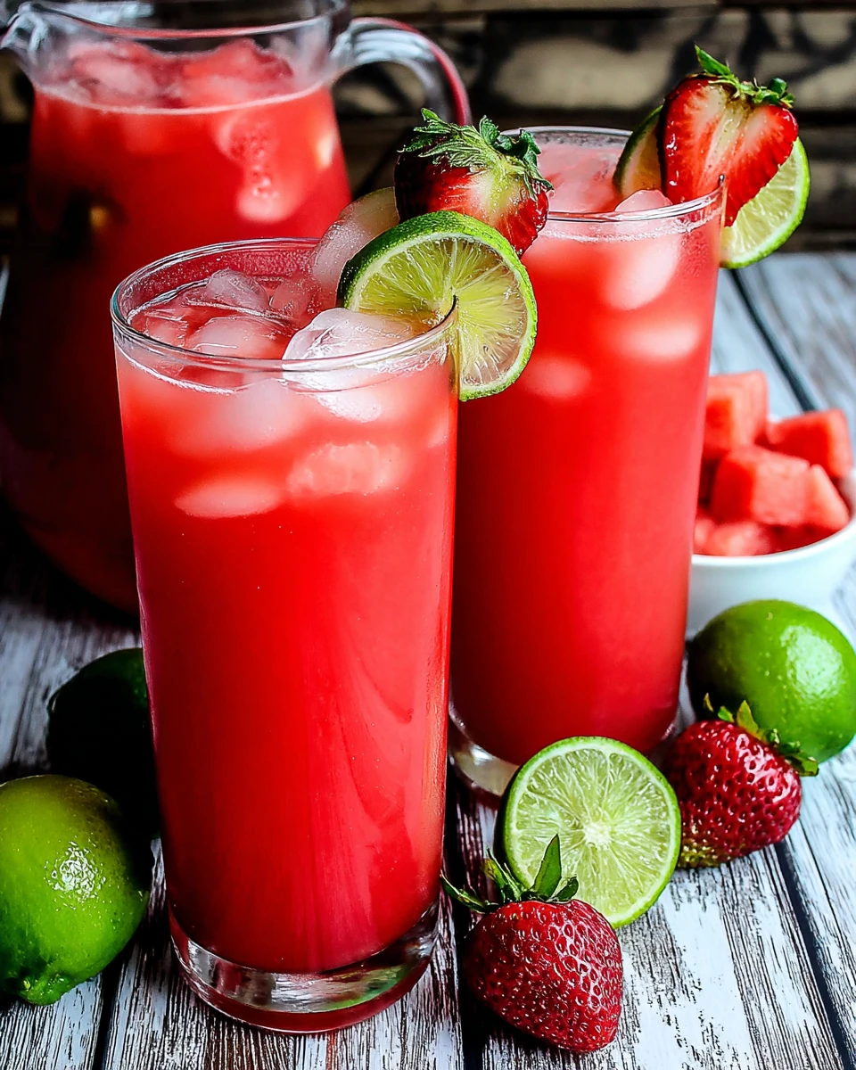 Strawberry Watermelon Agua Fresca: A Refreshing Delight