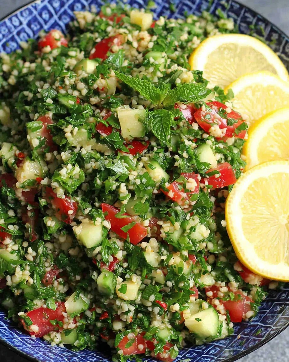 Tabouli Salad: A Refreshing Delight for Any Meal